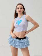 Lace Tiered Bow Skort Short image 5