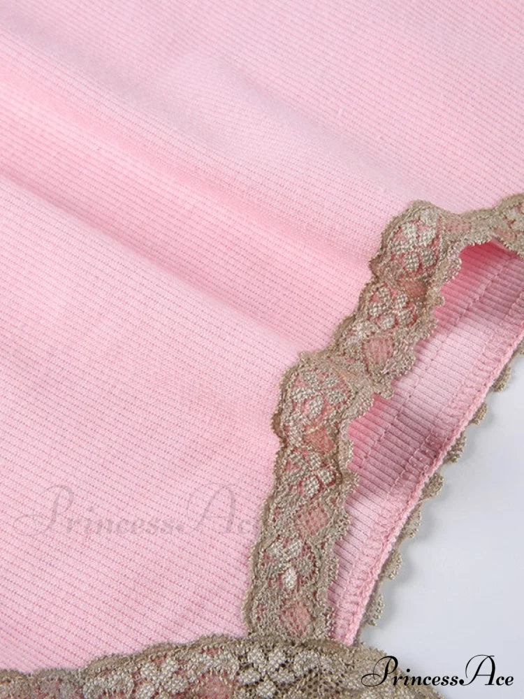 Lace Trim Graceful Plaid Dress image 6