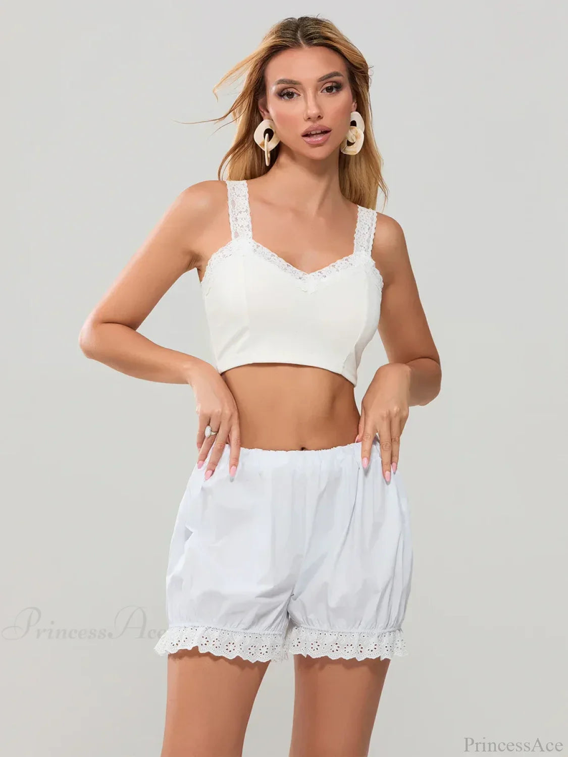 Lace Trim Harem Bloomer Short image 6