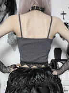 Lace Trim Mesh Trendy Bow-Knot Cami Top image 5