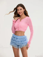Lace Trim Multi-Layer Bloomer Short image 6