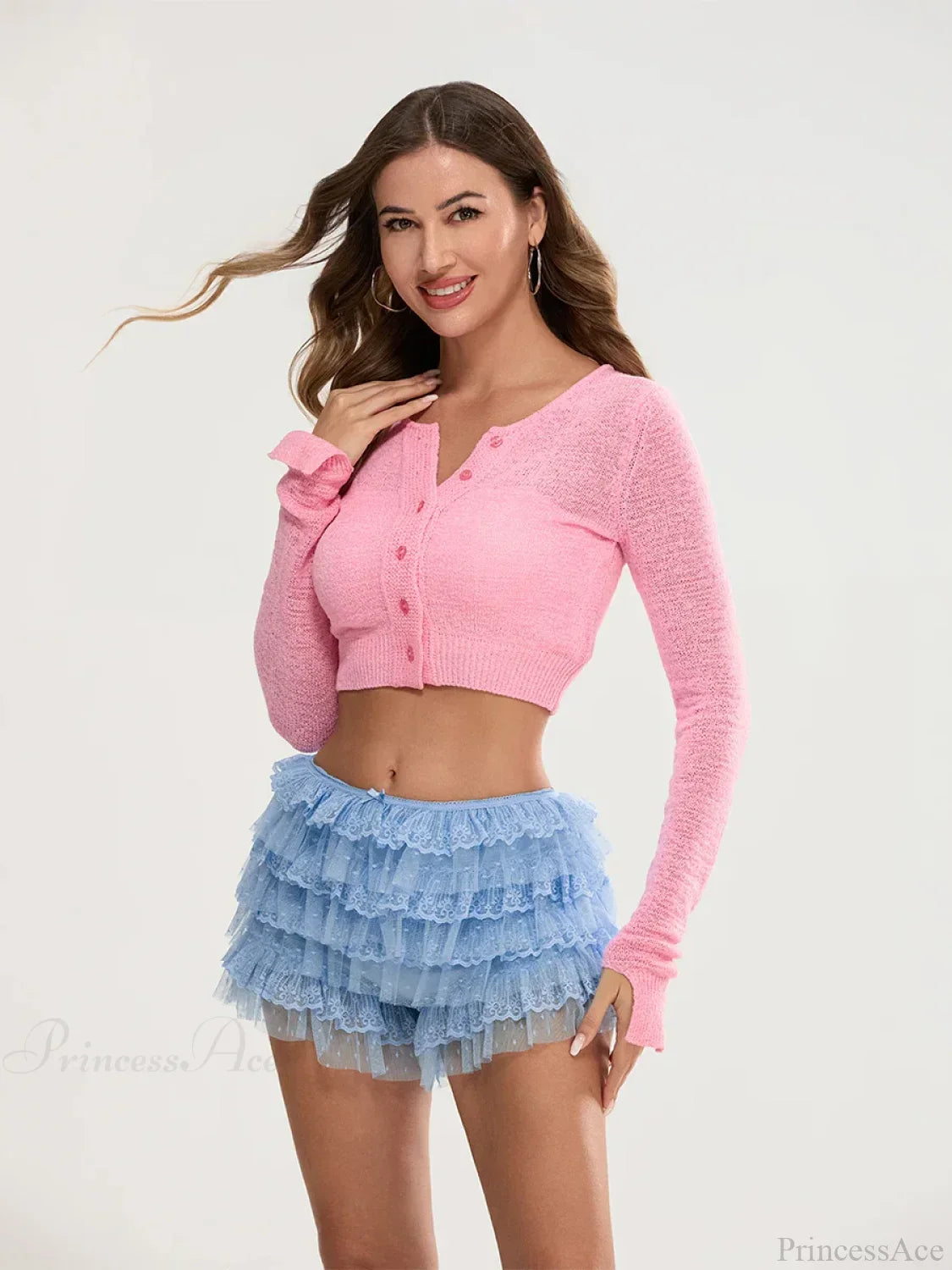 Lace Trim Multi-Layer Bloomer Short image 6
