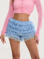 Lace Trim Multi-Layer Bloomer Short image 7