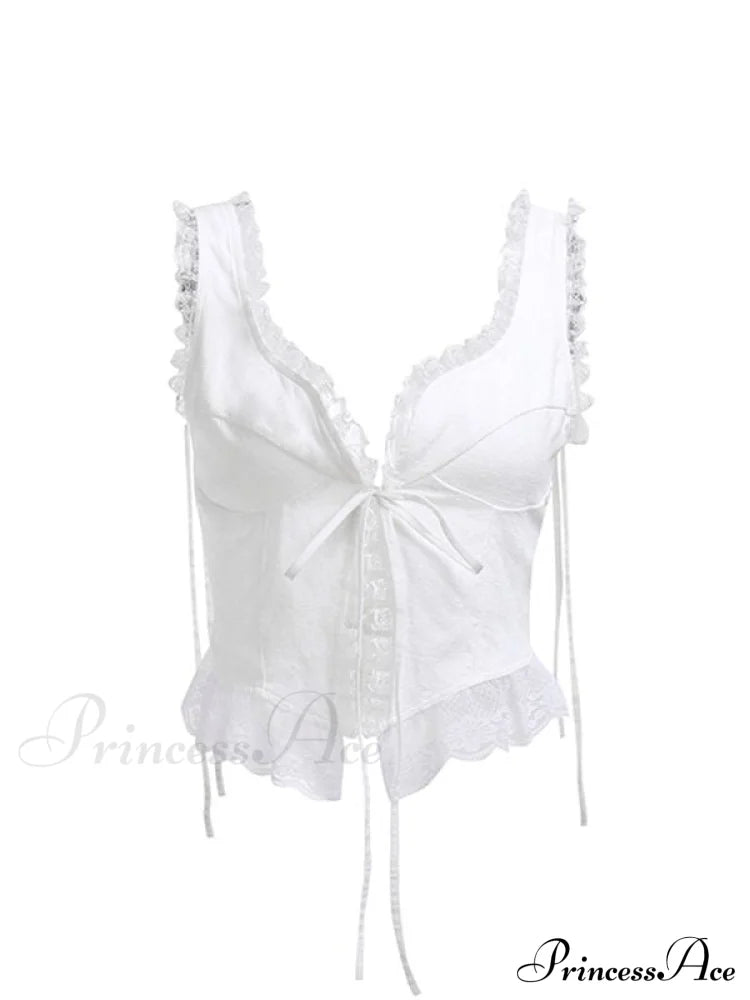Lace Trim Ribbed Trendy Two Piece Set image 10