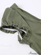 Lace Trim Tie Trendy Front Long Sleeve Blouse image 6