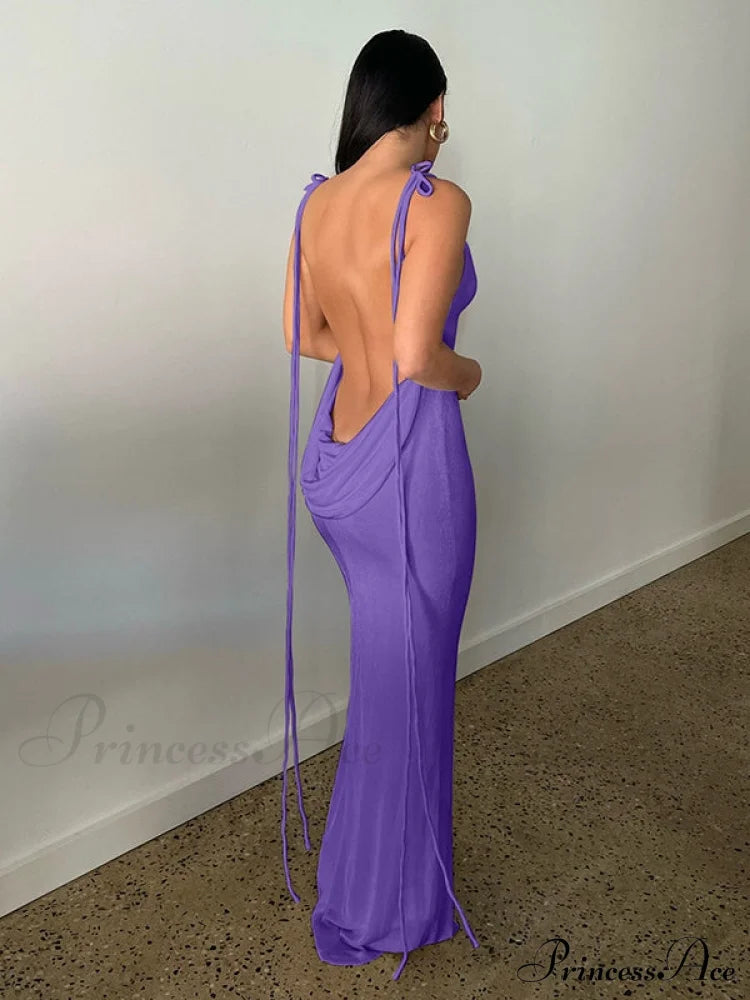 Lace-up Backless Dress image 11