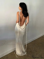 Lace-up Backless Dress image 14