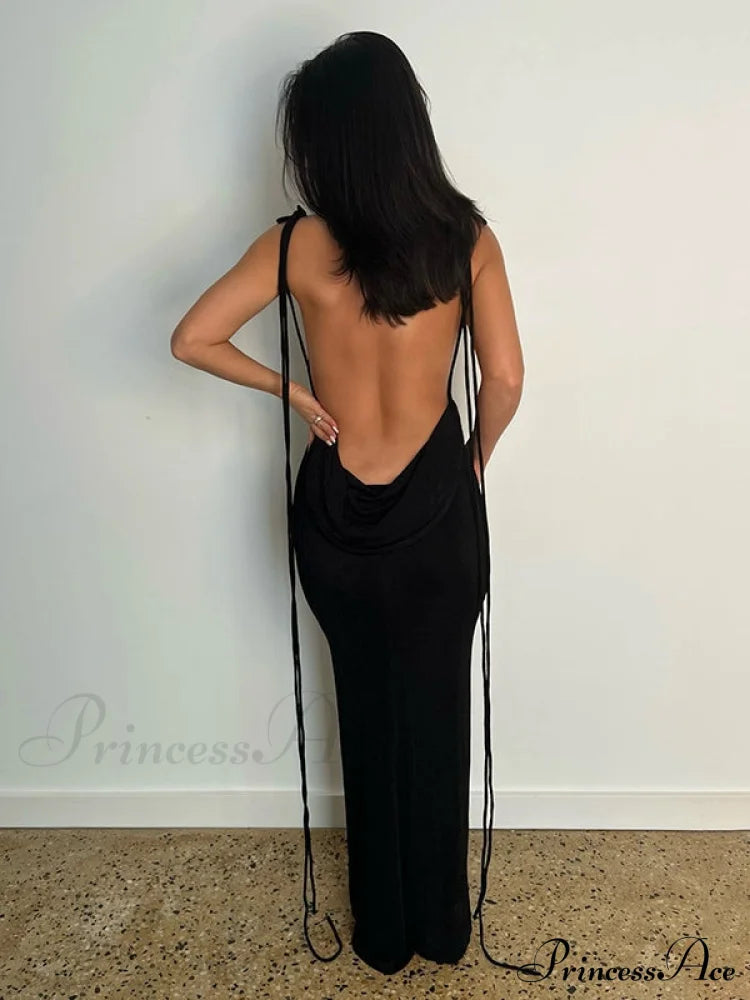 Lace-up Backless Dress image 6