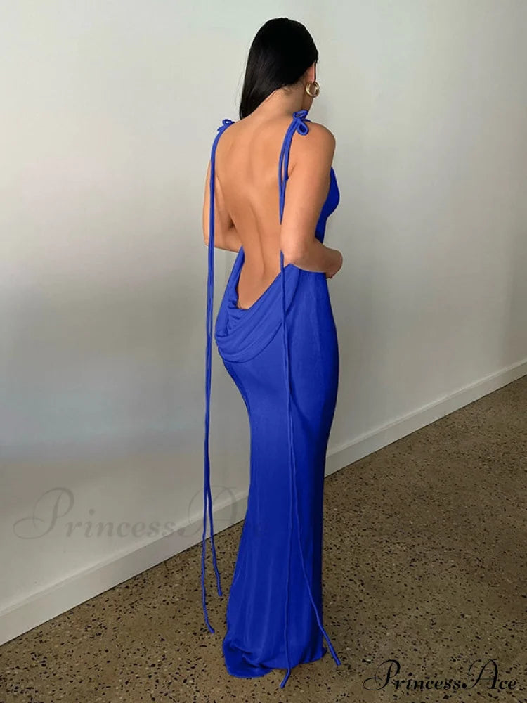 Lace-up Backless Dress image 9