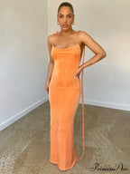 Lace-up Backless Dress image 3