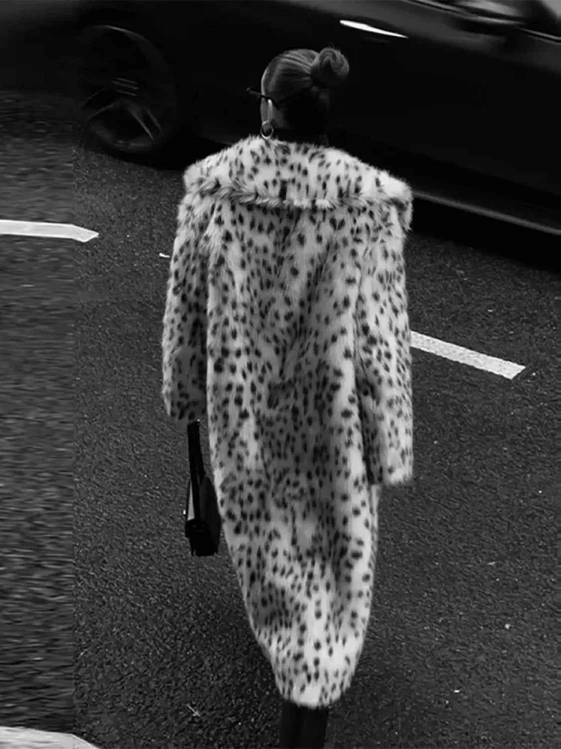 Lace-Up Grey Woolen High Collar Overcoat image 5