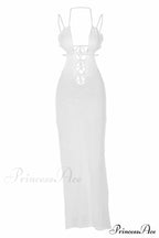 Lace Up Hollow Out Knitted Dress image 8
