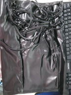 Lace-up PU Leather Mini Skirt image 4