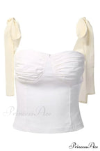 Lace Up Stylish White Tank Top image 16