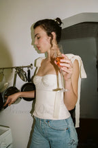Lace Up Stylish White Tank Top image 9