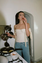 Lace Up Stylish White Tank Top image 14