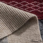 Ladies Autumn/Winter Retro Striped Sweater image 8