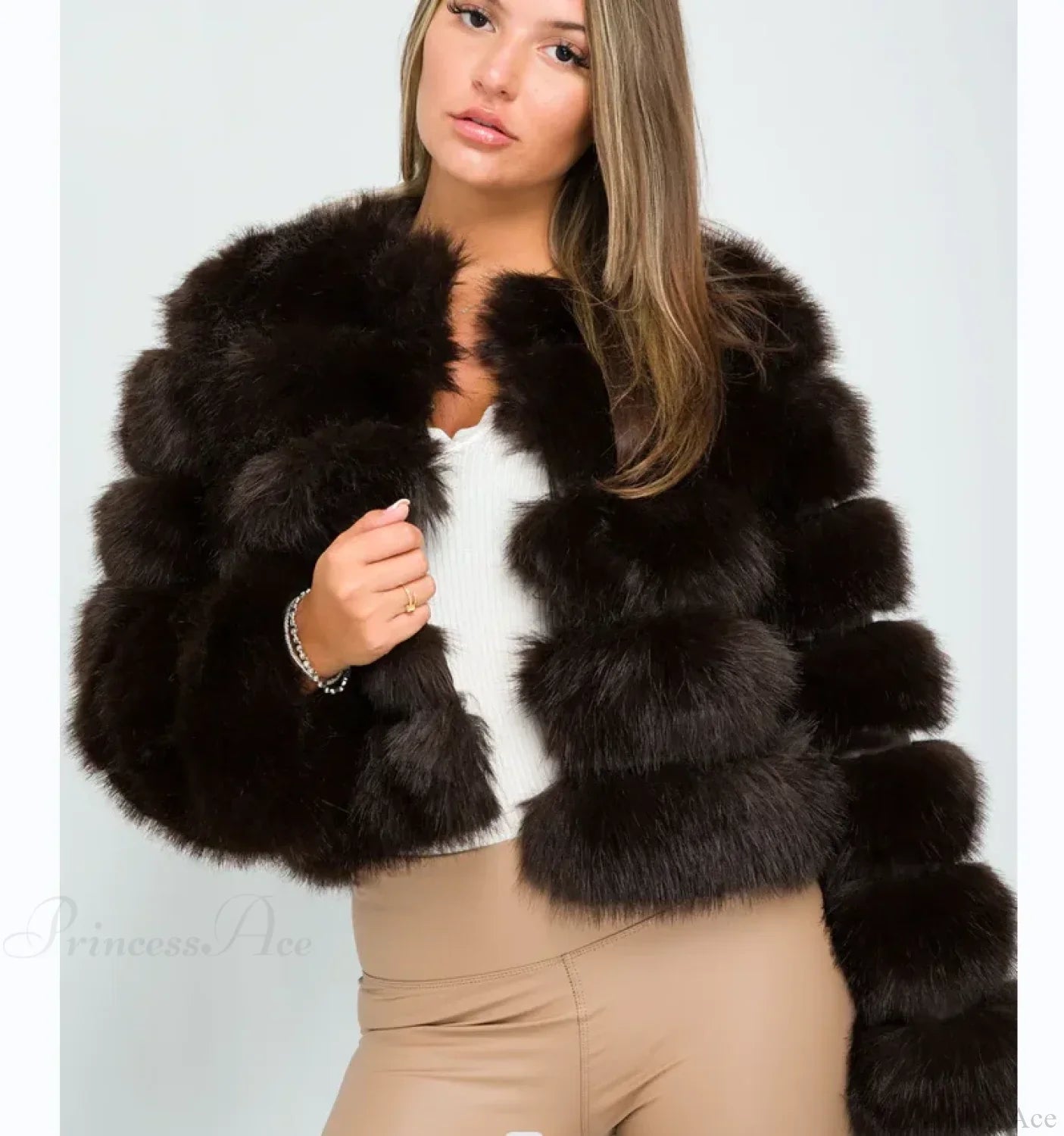 Ladies Fox Fur European Street Coat image 4