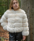 Ladies Fox Fur European Street Coat image 7