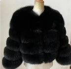 Ladies Fox Fur European Street Coat image 8