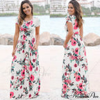Ladies White Maxi Evening Party Dress image 12