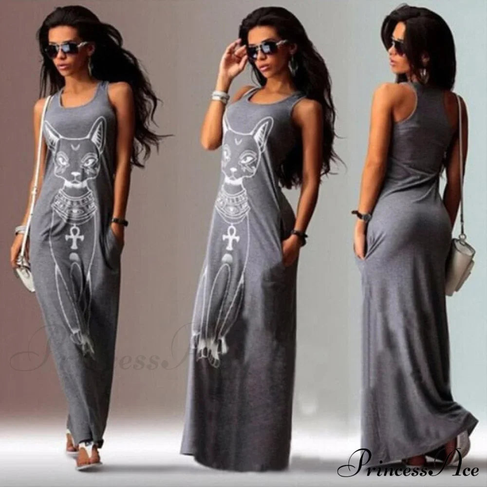 Ladies White Maxi Evening Party Dress image 5