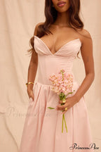 Lady Black Stylish Strapless Midi Dress image 22