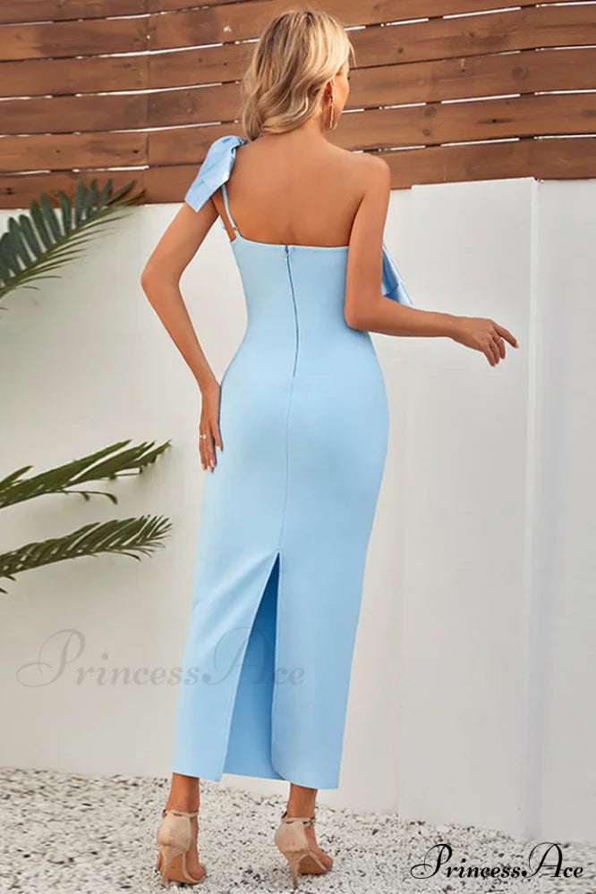 Lakelynn Ruffle Stylish Blue Maxi Dress image 5