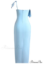 Lakelynn Ruffle Stylish Blue Maxi Dress image 7