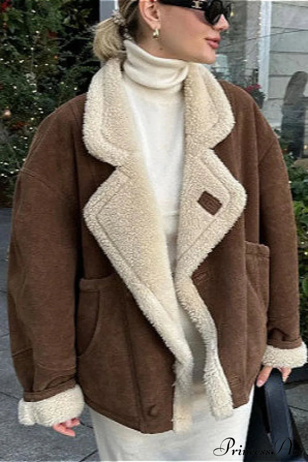 Lambswool Retro Loose Casual Coat image 3