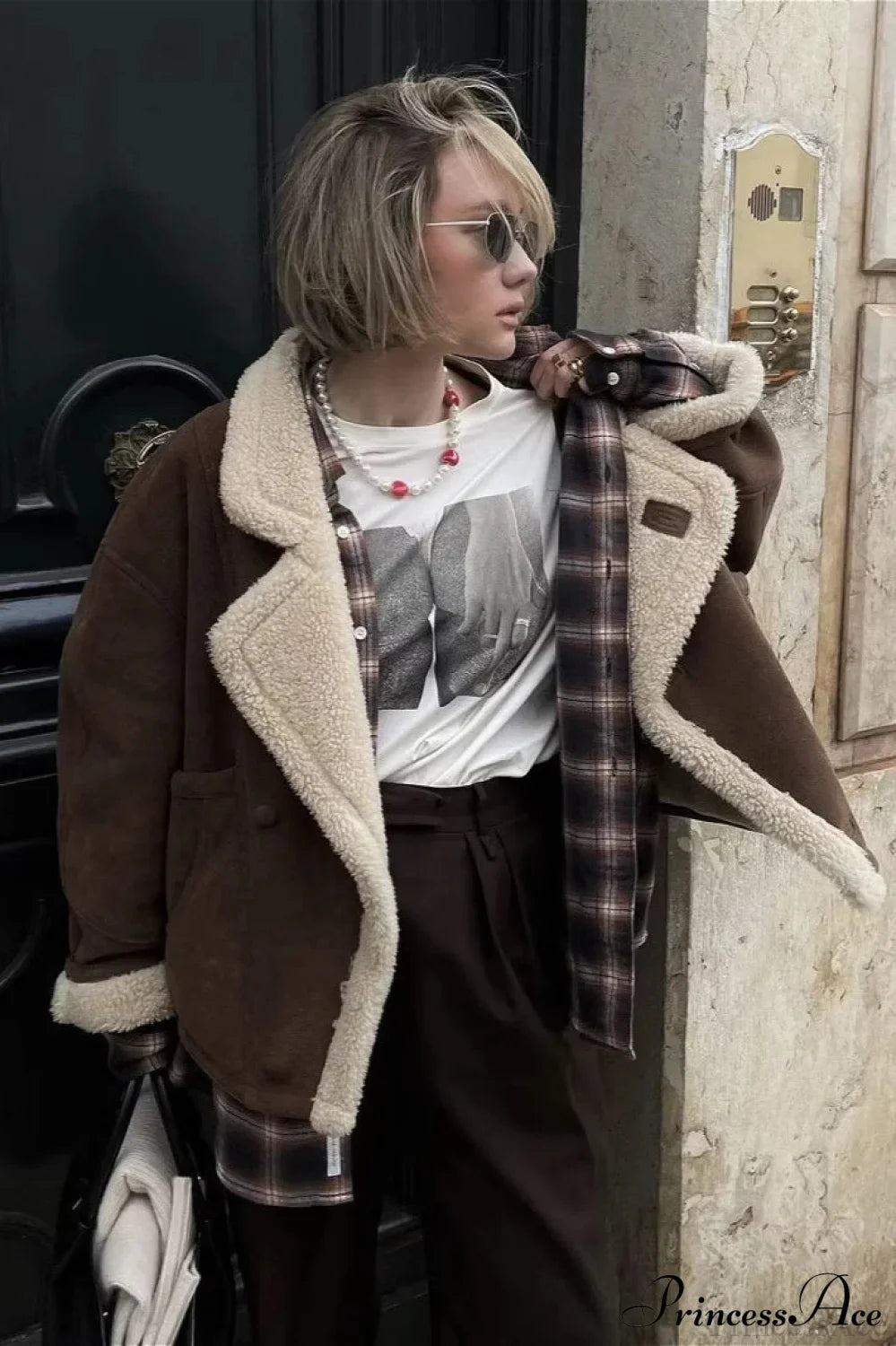 Lambswool Retro Loose Casual Coat image 2