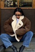 Lambswool Retro Loose Casual Coat image 1