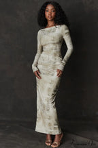 Lanetta Feminine Stylish Printed Maxi Dress image 6