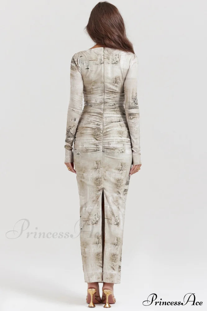 Lanetta Feminine Stylish Printed Maxi Dress image 5