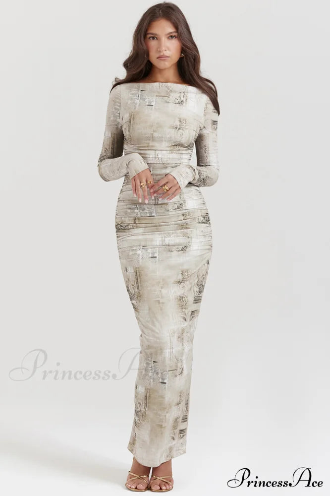 Lanetta Feminine Stylish Printed Maxi Dress image 2