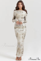 Lanetta Feminine Stylish Printed Maxi Dress image 2
