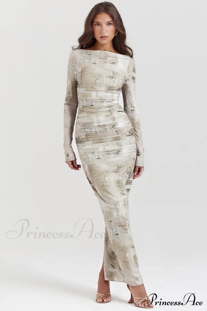 Lanetta Feminine Stylish Printed Maxi Dress image 1