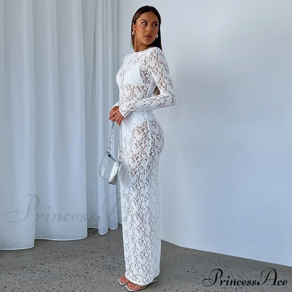 Lantern Sleeve V-neck Maxi Dress image 6