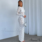 Lantern Sleeve V-neck Maxi Dress image 5