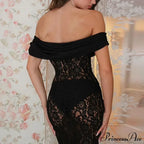 Lantern Sleeve V-neck Trumpet Maxi Dress image 5