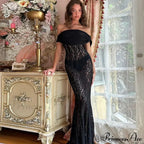 Lantern Sleeve V-neck Trumpet Maxi Dress image 4