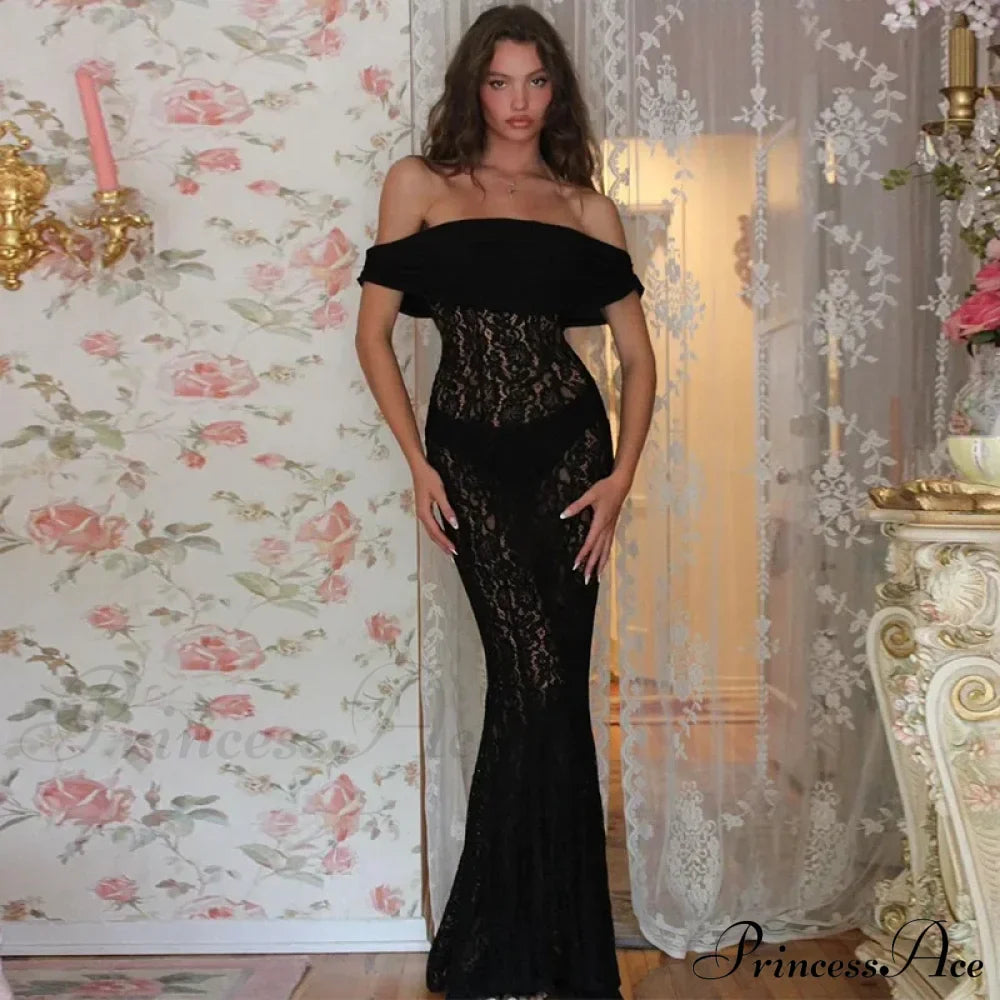 Lantern Sleeve V-neck Trumpet Maxi Dress image 2