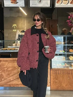 Lantern Sleeve Wool Blends Coat image 2