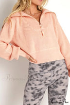 Lapel Zipper Sweater image 11