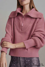 Lapel Zipper Sweater image 14