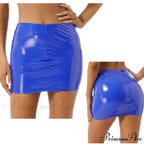 Latex Patent Leather Miniskirt image 9