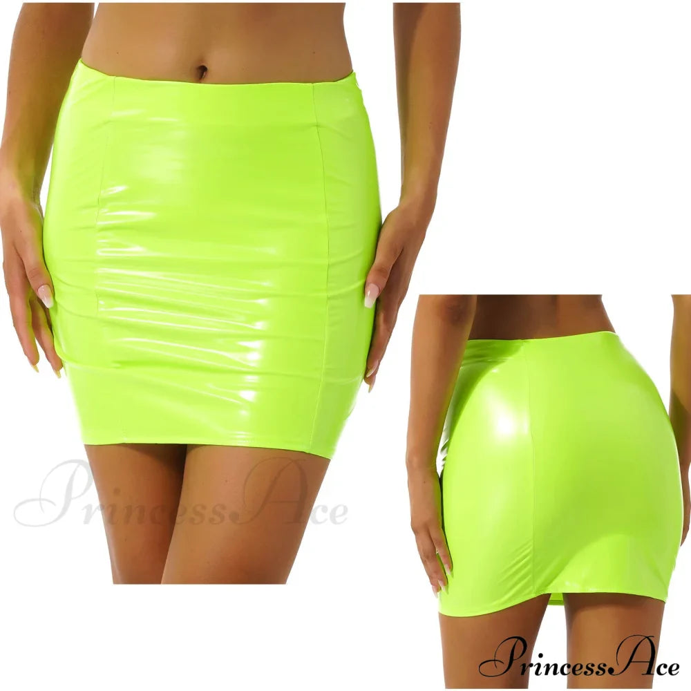 Latex Patent Leather Miniskirt image 11