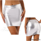 Latex Patent Leather Miniskirt image 10