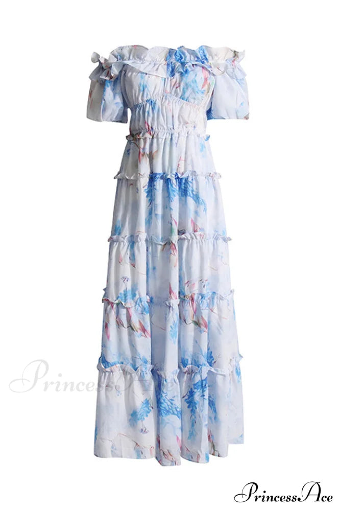 Lavander Maxi Stylish Boho Dress image 4