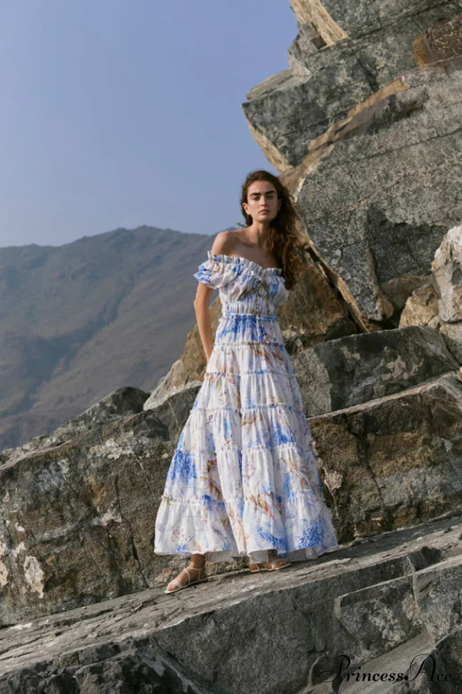 Lavander Maxi Stylish Boho Dress image 3